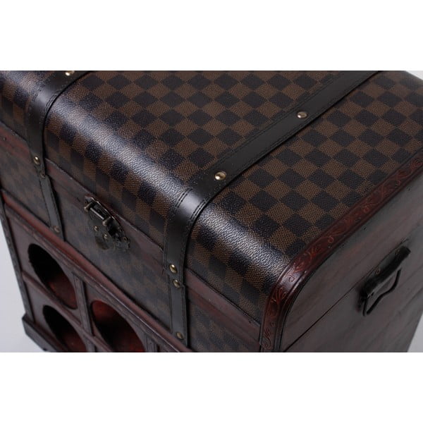 Rjavo stojala za vino za 6 steklenic, 41x48 cm - Deco Pleasure-image-1