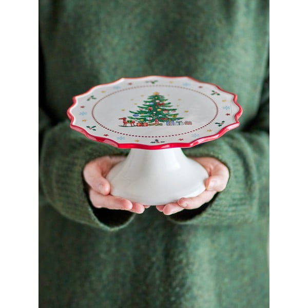 Keramičen etažer z božičnim motivom Naive – Bloomingville-image-1