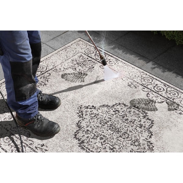 Črno-krem zunanja preproga NORTHRUGS Cebu, 160 x 230 cm-image-3