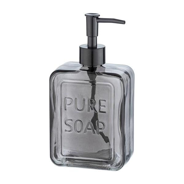Siv stekleni dozirnik za milo Wenko Pure Soap