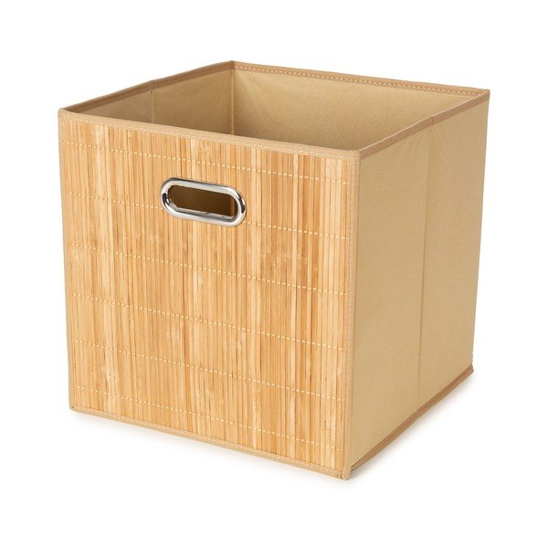Košara za police iz bambusa 31x31x31 cm Anji – Compactor
