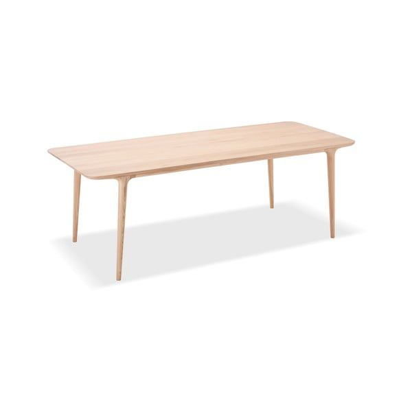 Jedilna miza iz hrastovega lesa 90x220 cm Fawn - Gazzda