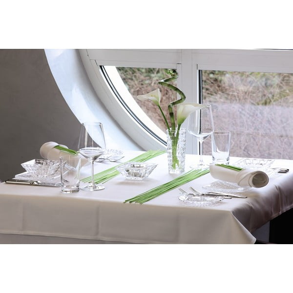 Komplet 2 servirnih skled in servirnega pladnja iz kristalnega stekla Nachtmann Bossa Nova-image-4