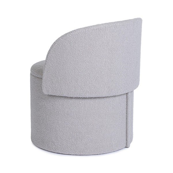 Svetlo siv tabure iz tkanine bouclé Anthea – Yes Everyday-image-2