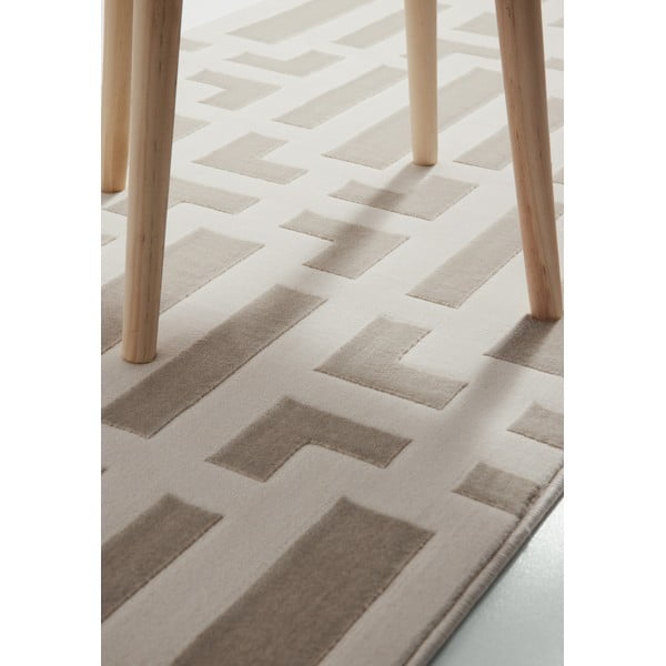 Siv/kremno bel tekač 80x240 cm Perles Onyx – Elle Decoration-image-4