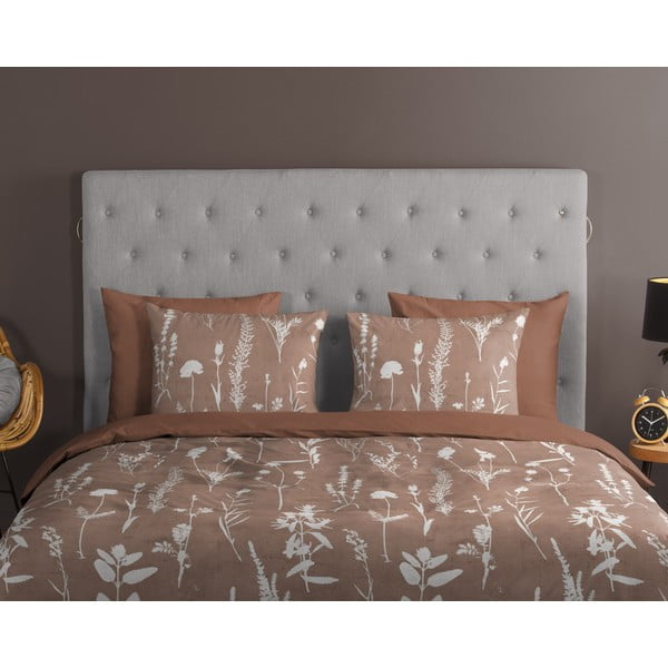 Rjava enojna podaljšana bombažna posteljnina 140x220 cm Rav – Good Morning-image-2