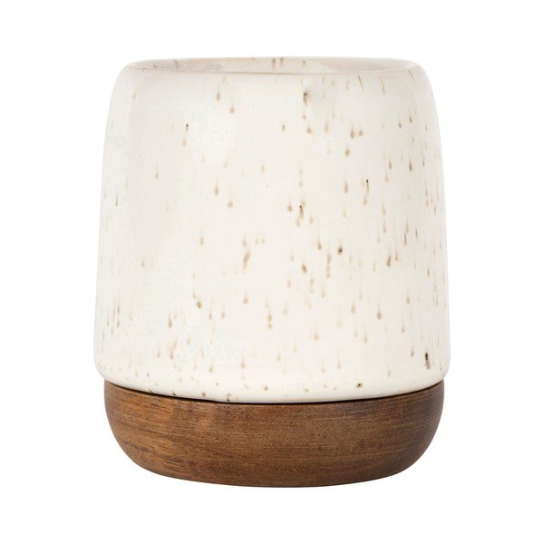 Kremno bela lončena skodelica 100 ml Nordika - Sema