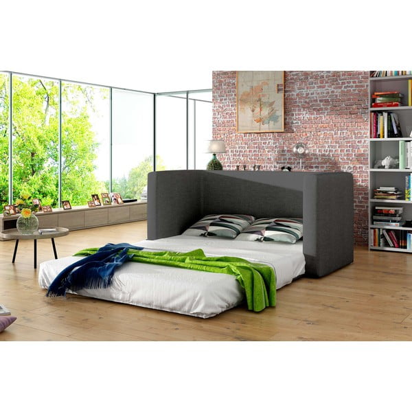 Modra/siva raztegljiva sedežna garnitura iz šenilje 132 cm Neva – ELTAP-image-2