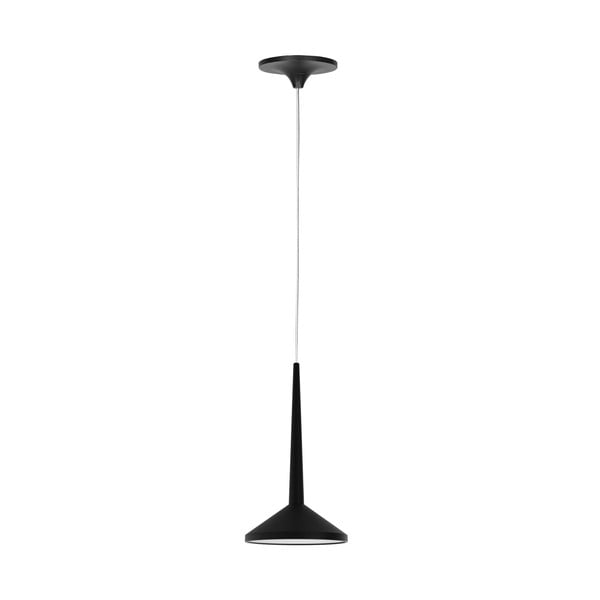 Črna viseča svetilka SULION Rita, višina 100 cm