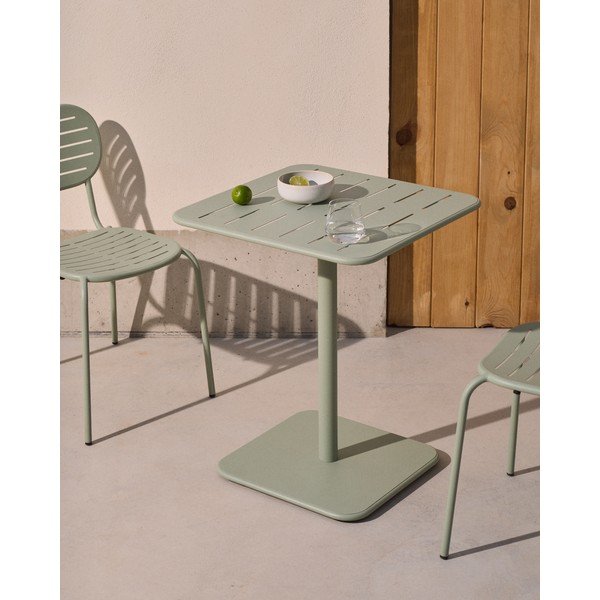 Jeklena vrtna miza 70x70 cm Brai – Kave Home-image-1