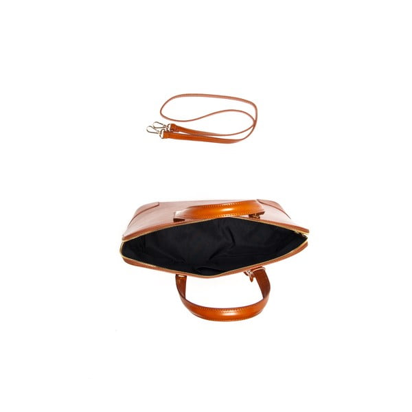 Usnjena torbica Luisa Vanini 364 Cognac-image-2