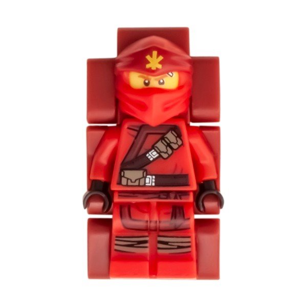 Rdeča ročna ura z zložljivim pasom in minifigurico LEGO® NINJAGO Kai-image-3