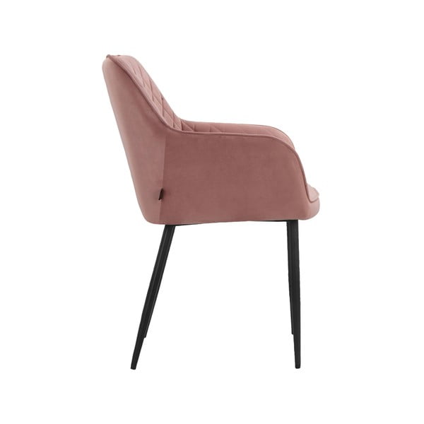 Svetlo rožnati oblazinjeni jedilni stoli v kompletu 2 ks Elvira – Støraa-image-3