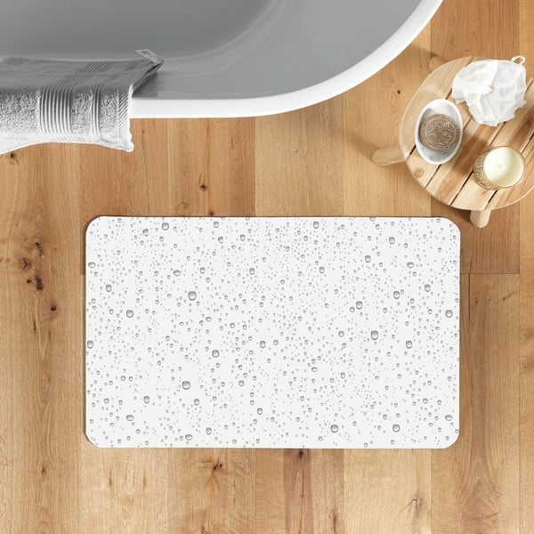 Svetlo siva kopalniška preproga 50x80 cm Splash – douceur d'intérieur-image-1