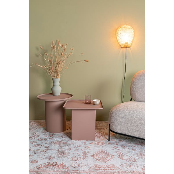 Kovinska okrogla stranska mizica ø 45,5 cm Sverre – White Label-image-2