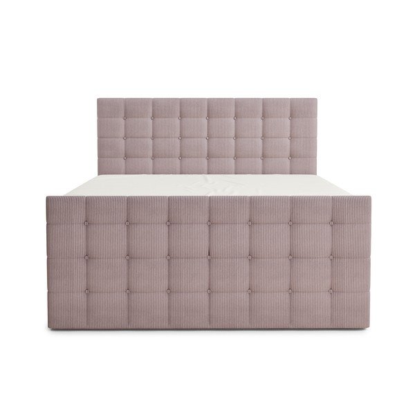 Vijolična boxspring postelja s prostorom za shranjevanje 160x200 cm Tasca – Maison de Rêve-image-2