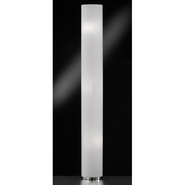 Bela stoječa svetilka s tekstilnim senčilom (višina 156 cm) Thor – Fischer & Honsel-image-1
