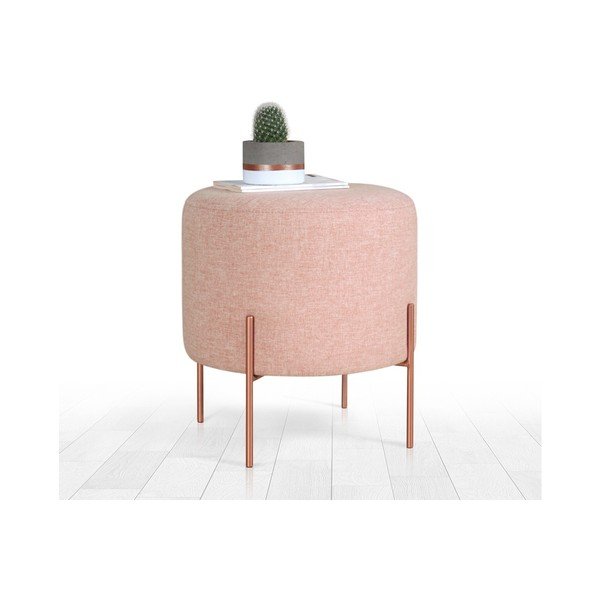 Svetlo rožnat tabure Copper – Artie