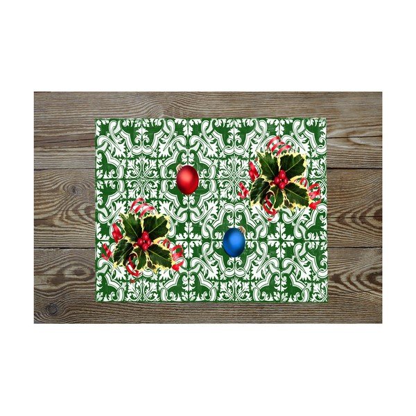 Komplet 2 pravokotnih pogrinjkov Crido Consulting Festive Mosaic, 40 x 30 cm-image-1