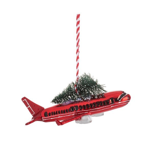 Okrasek za jelko 5,5 cm Airplane – Sass & Belle