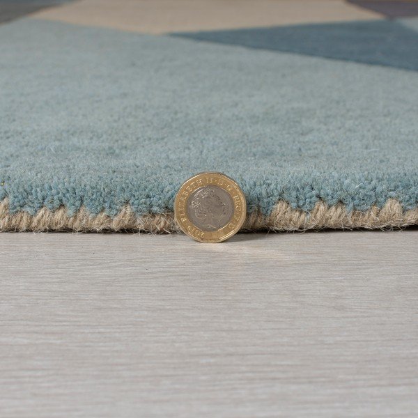 Modro-bež volnena preproga 230x160 cm Arlo Harper - Flair Rugs-image-2