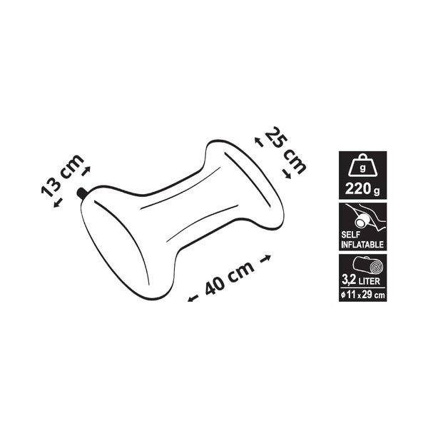 Samonapihljiv zeleni vzglavnik Cattara Bone-image-1