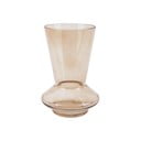 Peščeno rjava steklena vaza PT LIVING Glow, višina 17,5 cm