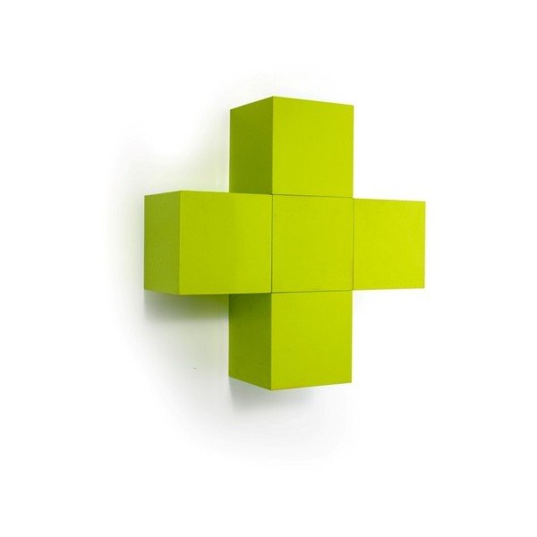 Bela stenska škatla (zaprta) s prozornim pokrovom Qualy Pixel Cube-image-2