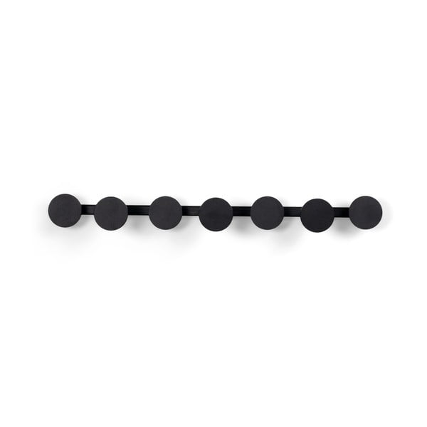 Črn kovinski stenski obešalnik Bottoni – Spinder Design