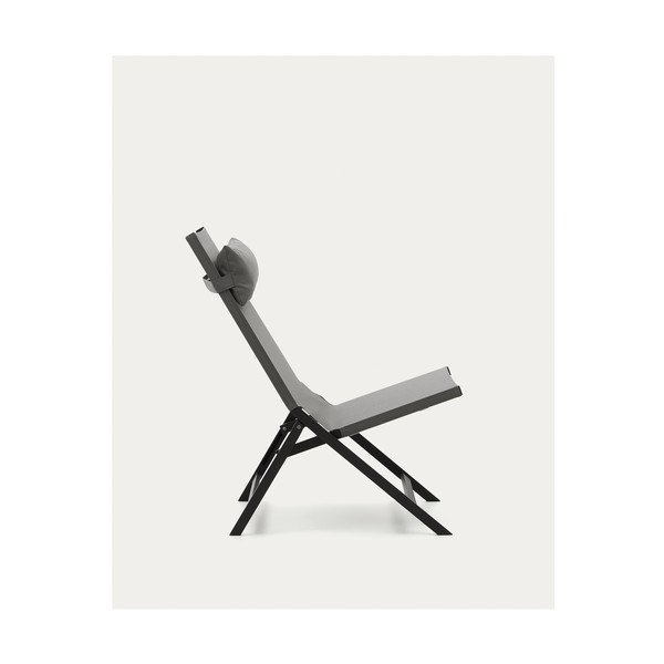 Siv kovinski vrtni fotelj Canutells – Kave Home-image-4