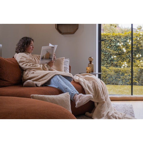 Bež odeja iz mikropliša 150x200 cm Cocoon – Tiseco Home Studio-image-1
