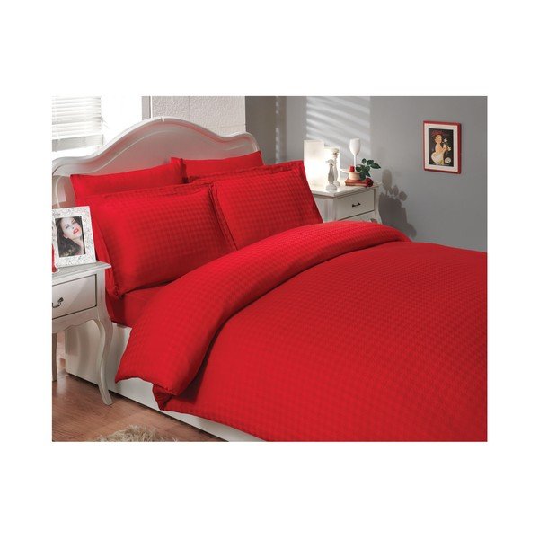 Posteljno perilo za dvojno posteljo Diamond Coral, 200x220 cm