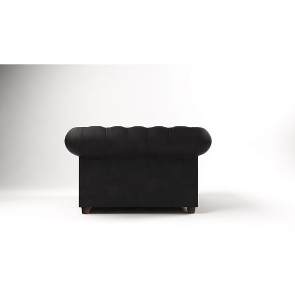 Črn žameten fotelj Cambridge – Ropez-image-2