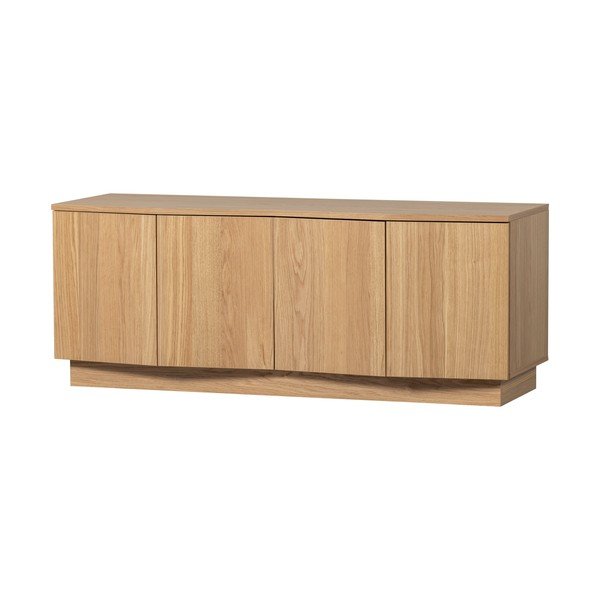 TV omarica iz masivnega hrasta v naravni barvi 133x52x45 cm Zuma – WOOOD-image-2