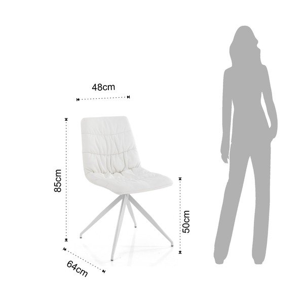 Komplet 2 belih jedilnih stolov Tomasucci Chiara-image-2