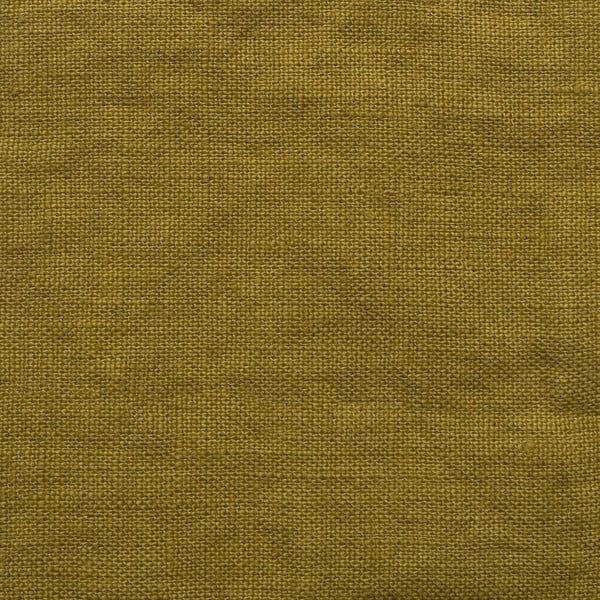 Oker rumeno-zelena lanena zavesa 140x300 cm Moss Green – Linen Tales-image-1