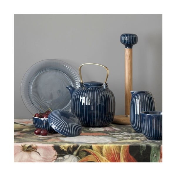 Temno moder porcelanasta skodelica Kähler Design Hammershoi, 200 ml-image-3