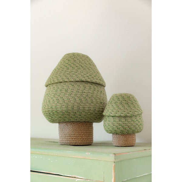 Zelena tekstilna otroška škatla za shranjevanje ø 25x36 cm Big Tree – Lorena Canals-image-2
