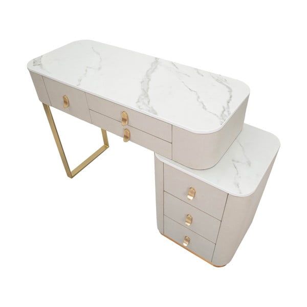 Bež/zlata stranska mizica 40x120 cm Beauty – Mauro Ferretti-image-3