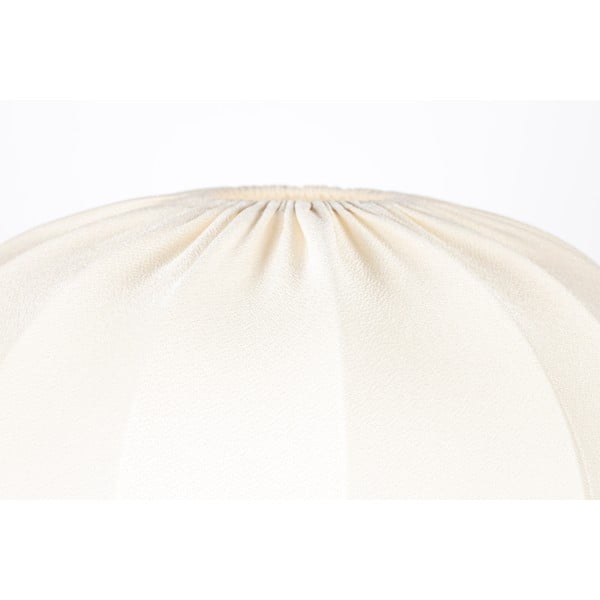Bela stoječa svetilka s tekstilnim senčnikom (višina 160 cm) Shem – White Label-image-3