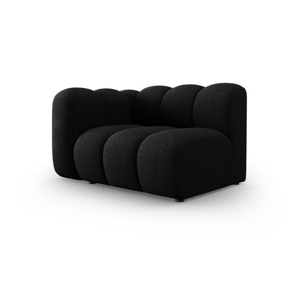 Črn/antracitno siv modul za sedežno garnituro (levi kot) Lupine – Micadoni Home-image-1