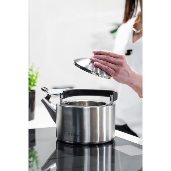 Mat čajnik iz nerjavečega jekla Vialli Design Diamante, 1,5 l-image-1