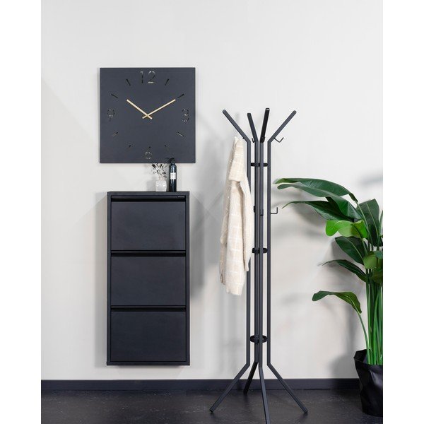 Črn kovinski obešalnik 50x170 cm Jaimy – Spinder Design-image-1