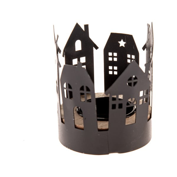 Kovinski svečnik z božičnim motivom Houses – Dakls