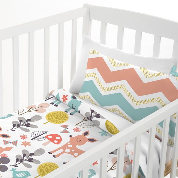 Otroška bombažna posteljnina Moshi Moshi Woodland, 100 x 120 cm-image-2