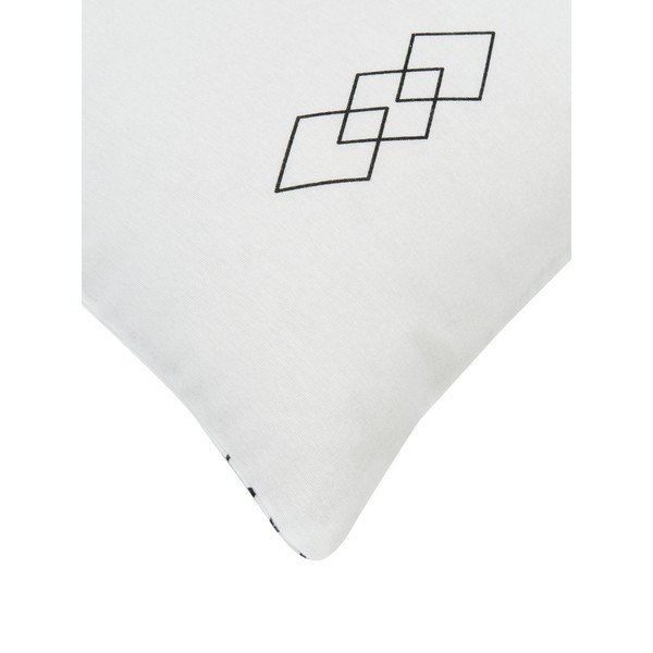 Bela flanelna okrasna prevleka za blazino Westwing Collection, 40 x 80 cm-image-1