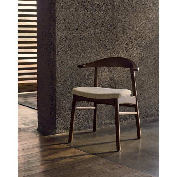 Rjav/bež jedilni stol Timons – Kave Home-image-1