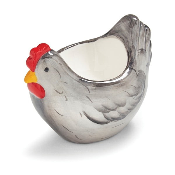 Stojalo za jajca v obliki kokoši iz glazirane keramike Cooksmart ® Kmečka kuhinja
