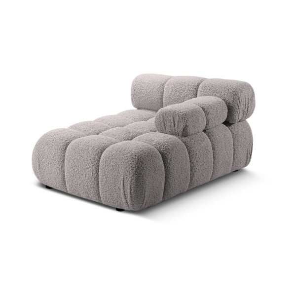 Svetlo siv modul za sedežno garnituro iz tkanine bouclé (desni kot) Bellis – Micadoni Home-image-4
