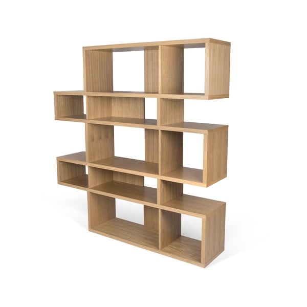 Knjižnica iz hrastovega lesa TemaHome London, 34 x 160 cm-image-3